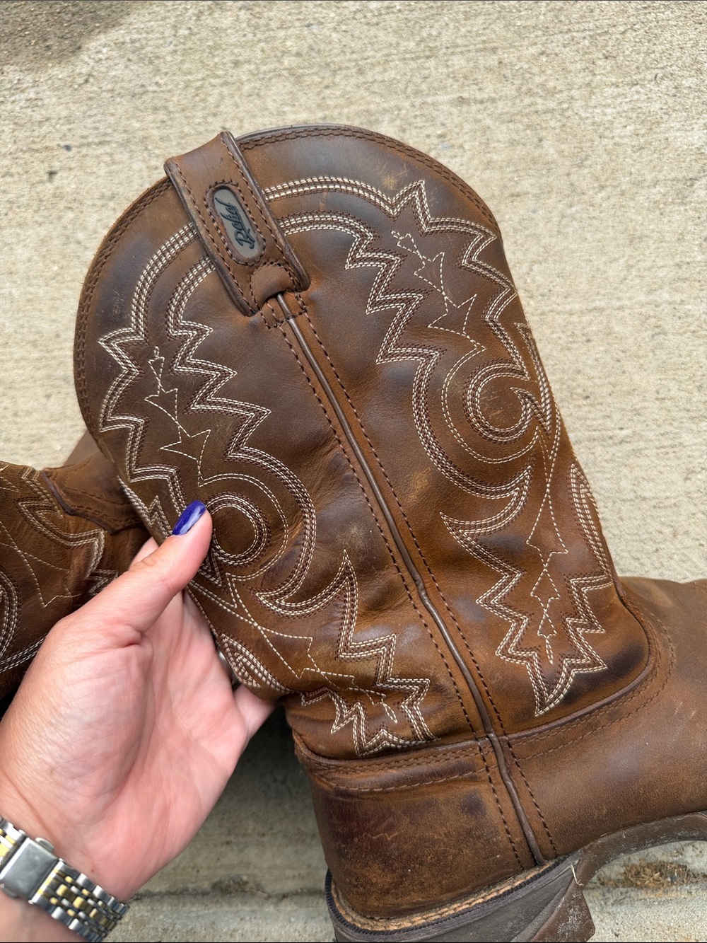 Men's Rebel By Durango Pull-On Western Boots Size 9.5D (Style: DB443) - Picture 8 of 9